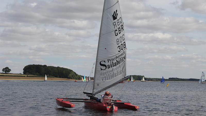 Challengers at the RYA Multiclass Regatta - Rutland in 2022 photo copyright Tony Mayhew taken at Rutland Sailing Club and featuring the Challenger class