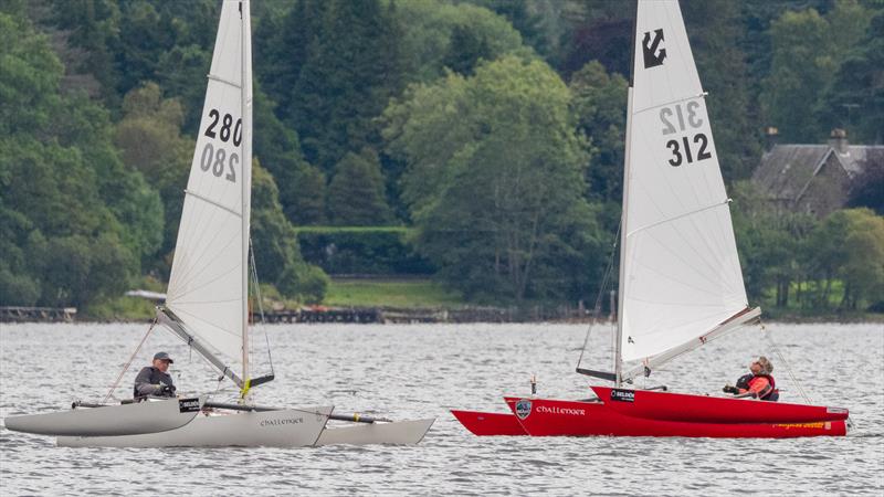 Sailability Scotland's Challenger Travellers at Loch Earn photo copyright Stephen Phillips taken at Loch Earn Sailing Club and featuring the Challenger class