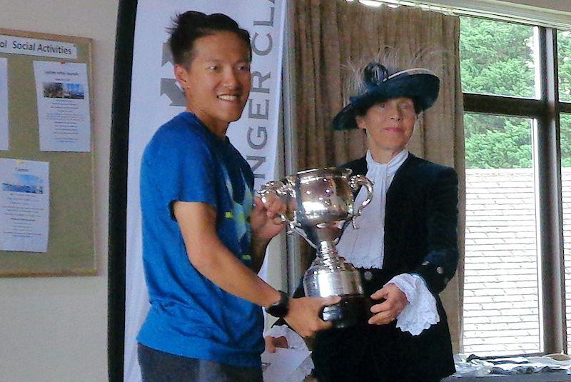 Chi Chian Wu being presented with the Curtis Cup as overall winner of the UK Open Challenger Championships 2023 at Rutland - photo © Marion Edwards