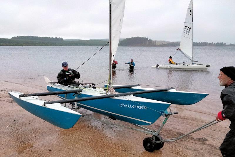 Lynn Steward, an inspirational Challenger sailor photo copyright Ewan Kirkbride taken at Oxford Sailing Club and featuring the Challenger class