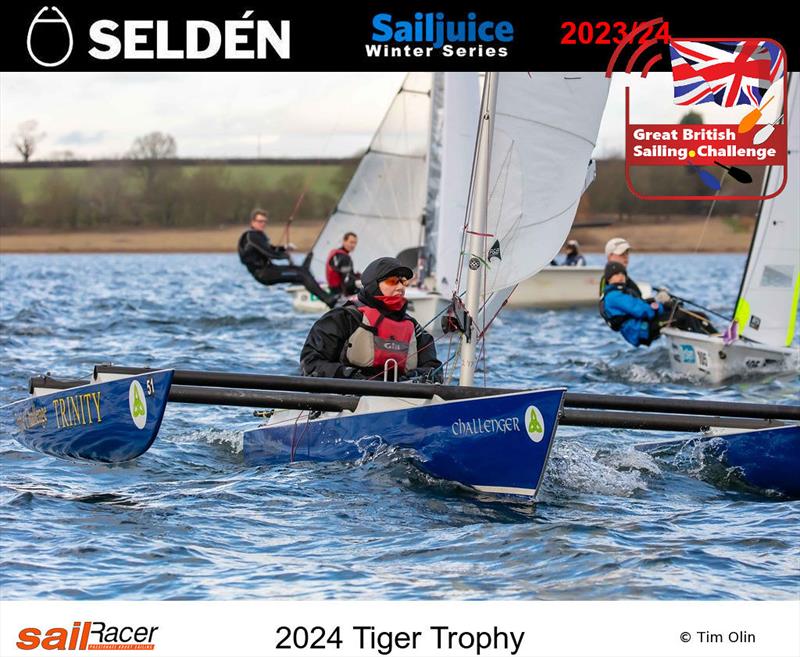 Kirsten Pollock during the 2024 Tiger Trophy photo copyright Tim Olin / www.olinphoto.co.uk taken at Rutland Sailing Club and featuring the Challenger class