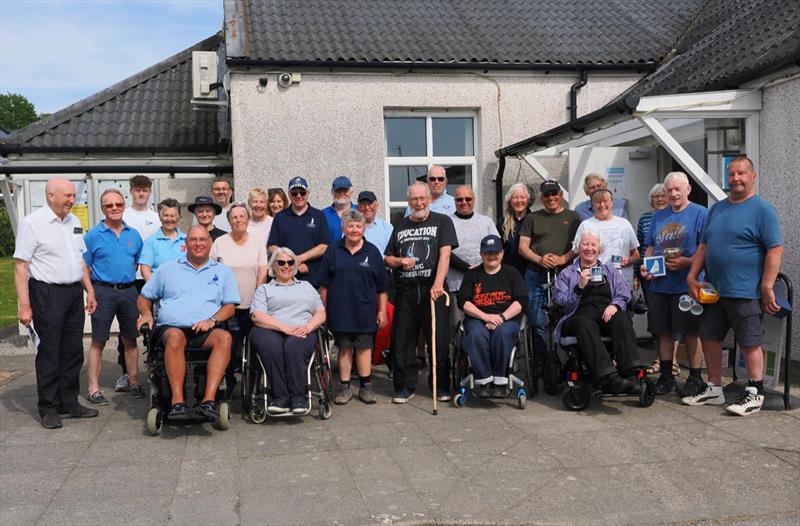 All the Challengers, Club sailors, buddies and helpers at the end of a very special weekend of sailing and socialising during the Challenger Scottish Championship - photo © Margaret Purkis