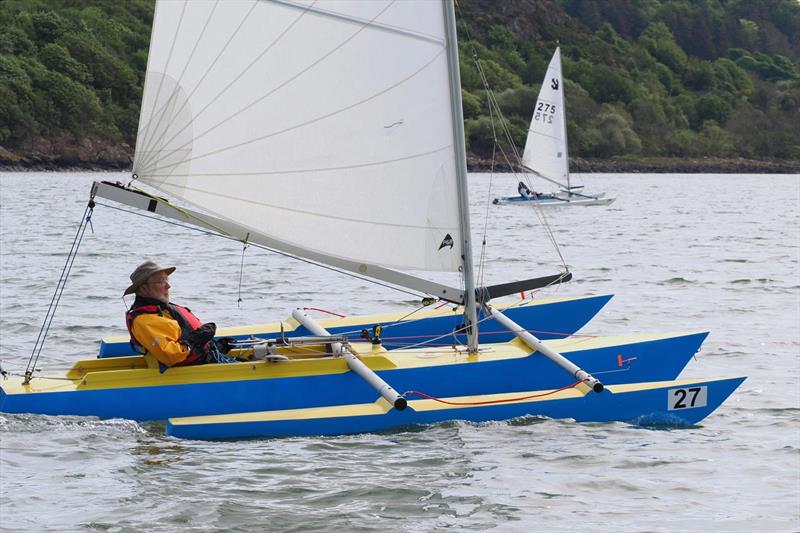Sailability Scotland Secretary, John McPartlin, enjoying a great sail during the Challenger Scottish Championship - photo © Margaret Purkis