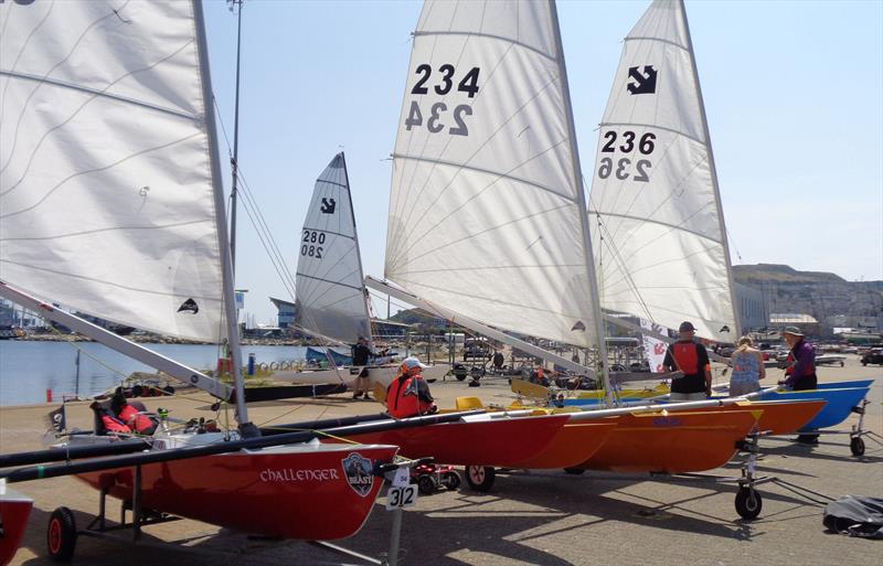 UK Open Challenger Championship at Weymouth photo copyright Marion Edwards taken at Weymouth & Portland National Sailing Academy and featuring the Challenger class