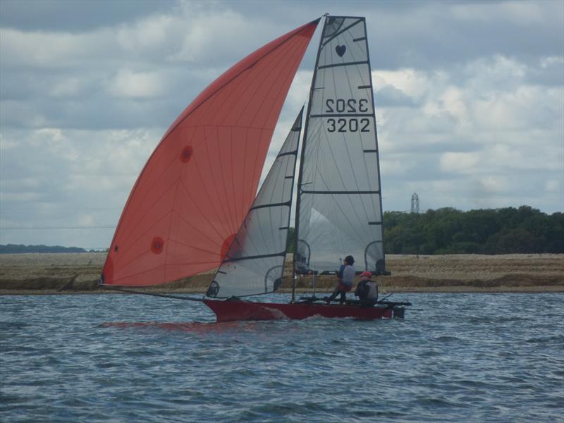 Andrew & Jill Peters finish 2nd in the Cherub Inlands at Queen Mary photo copyright Charles Wand-Tetley taken at Queen Mary Sailing Club and featuring the Cherub class