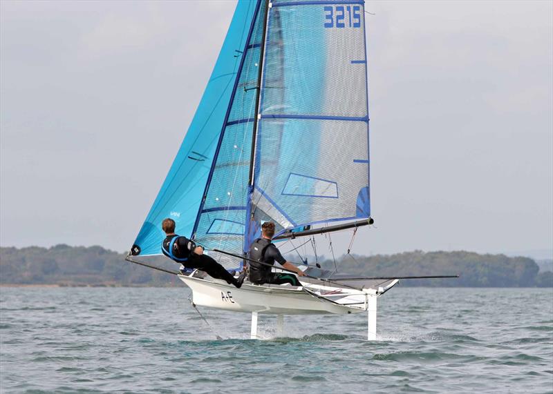 A&E during the Cherub Inlands at Poole photo copyright Mike Millard taken at Poole Yacht Club and featuring the Cherub class