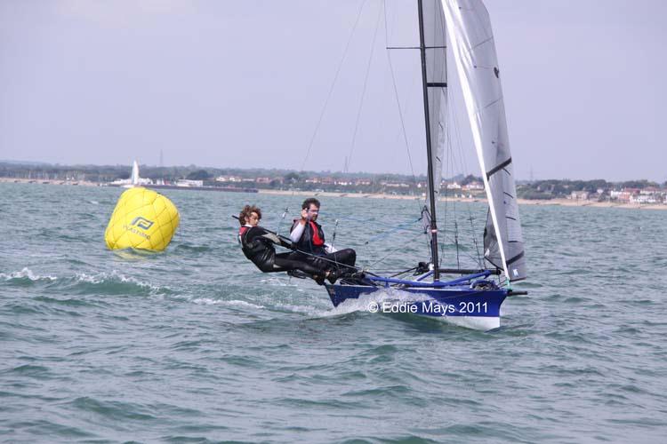 Cherub nationals day 4 photo copyright Eddie Mays taken at Lee-on-the-Solent Sailing Club and featuring the Cherub class