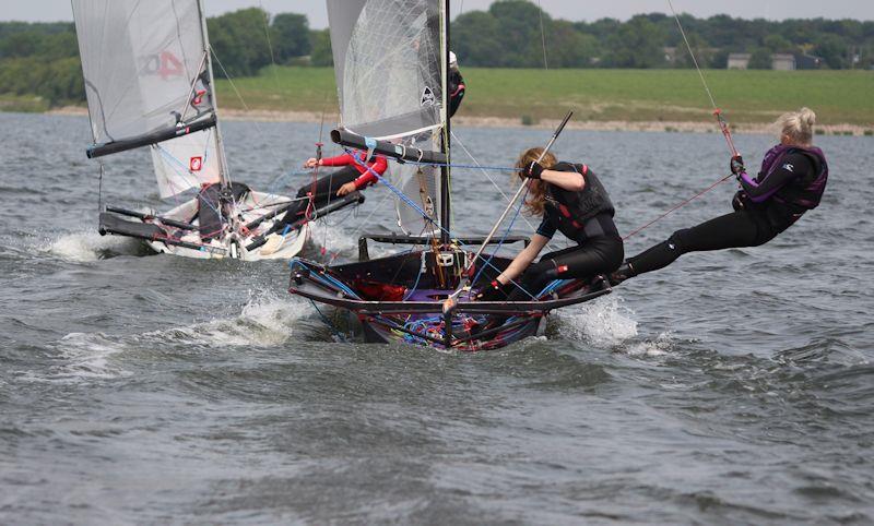 Cherubs at the Grafham Water Asymmetric Open photo copyright Robert Altham taken at Grafham Water Sailing Club and featuring the Cherub class