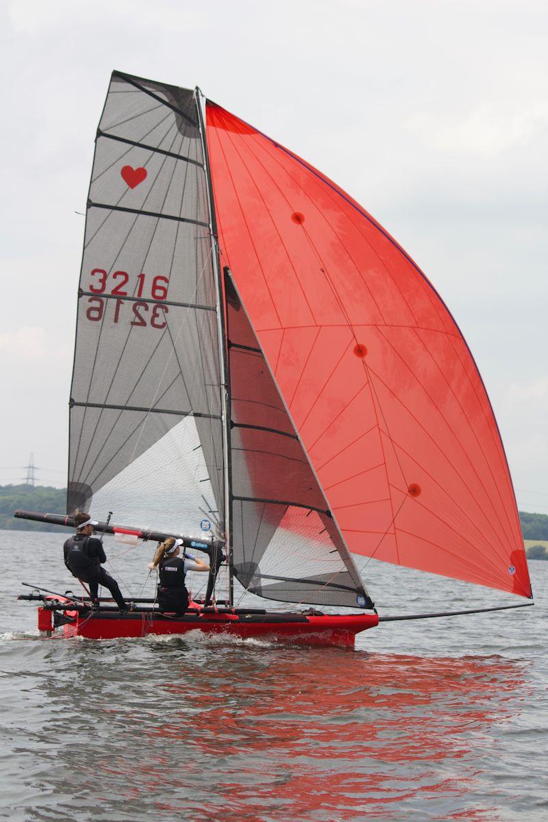 Cherubs at the Grafham Water Asymmetric Open photo copyright Robert Altham taken at Grafham Water Sailing Club and featuring the Cherub class