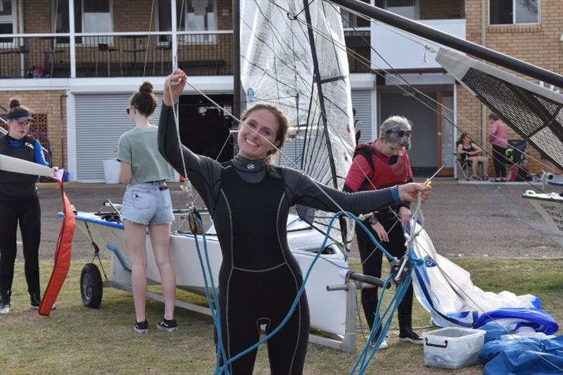 After Dark - Emma Harrison - 57th Cherub Australian Championship photo copyright Andrew Glassock taken at Darling Point Sailing Squadron and featuring the Cherub class