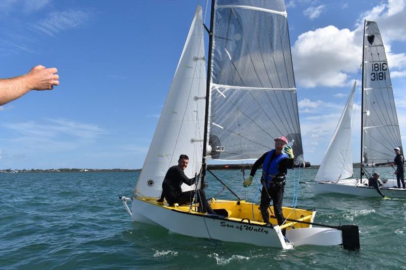 Trevor Fay 3171 Son of Wally and Kris Fay 3181 Schmicky Shmootin - 57th Cherub Australian Championship photo copyright Andrew Glassock taken at Darling Point Sailing Squadron and featuring the Cherub class