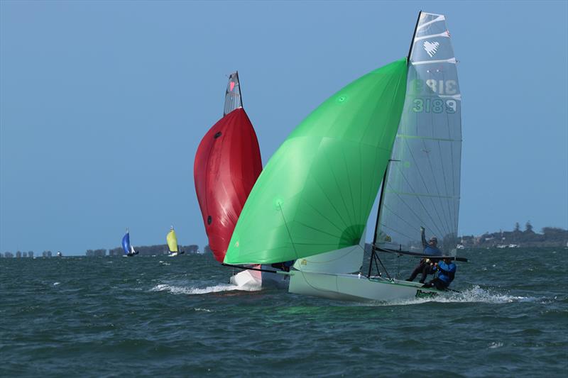 Port and Starboard offwind - 57th Cherub Australian Championship photo copyright Andrew Glassock taken at Darling Point Sailing Squadron and featuring the Cherub class