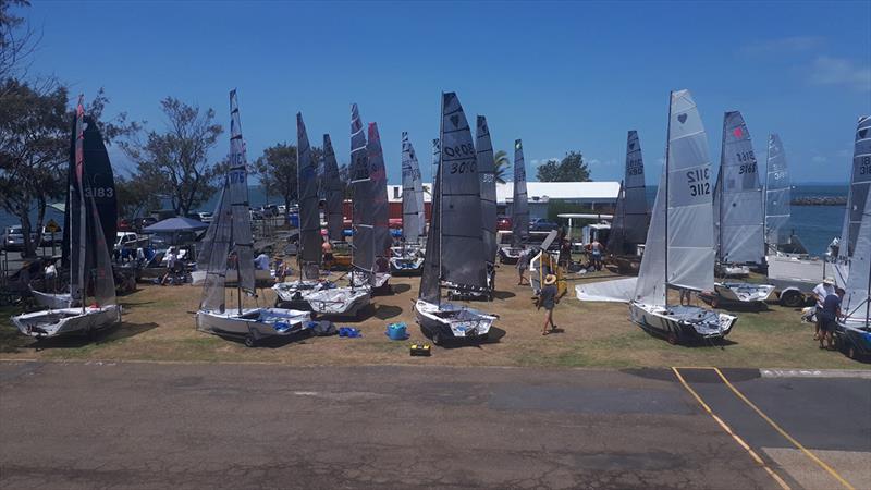 Rigging Park - 57th Cherub Australian Championship photo copyright Andrew Glassock taken at Darling Point Sailing Squadron and featuring the Cherub class