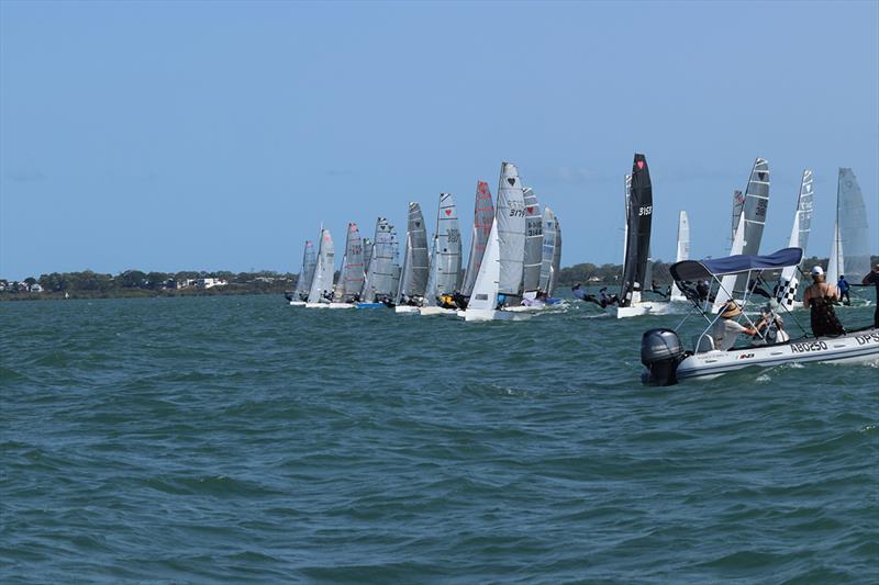 Race 9 start - 57th Cherub Australian Championship - photo © Andrew Glassock