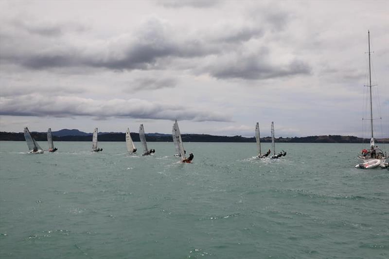 A Cherub start at Algies Bay - photo © Allan Roper