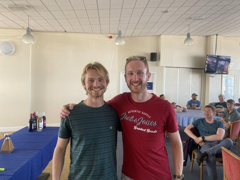 Jimmy Ruddiman and Joseph White finish 3rd in the Cherubs at the Weymouth Skiff Open 2022 photo copyright Rich Bowers taken at Weymouth & Portland Sailing Academy and featuring the Cherub class