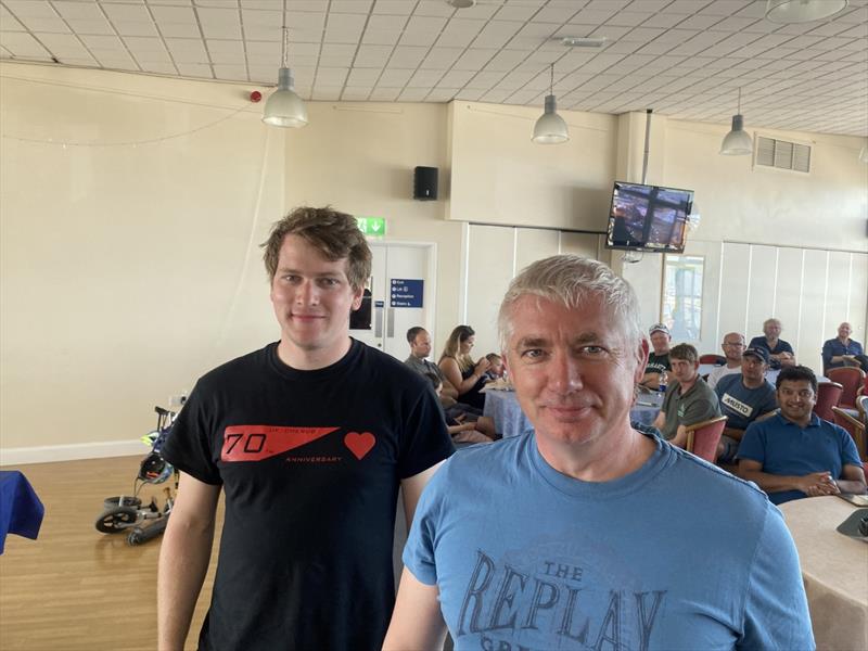 Paul Croote and Andrew Whapshott win the Cherubs at the Weymouth Skiff Open 2022 photo copyright Rich Bowers taken at Weymouth & Portland Sailing Academy and featuring the Cherub class