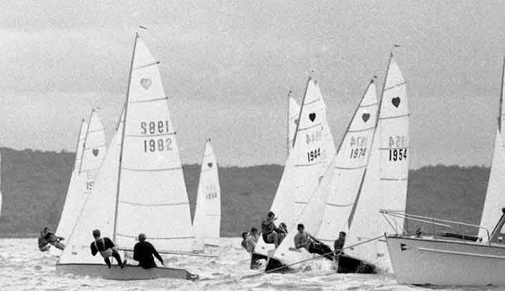 Mark Paterson (1982) successfully making a port-tack start - Cherub class photo copyright Alan Roper taken at  and featuring the Cherub class