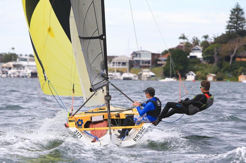 Marshal Day Winner Race 3 - 2023 Zhik Combined High Schools Championships Day 2 photo copyright Redhotshotz - Chris Munro taken at Belmont 16ft Sailing Club and featuring the Cherub class