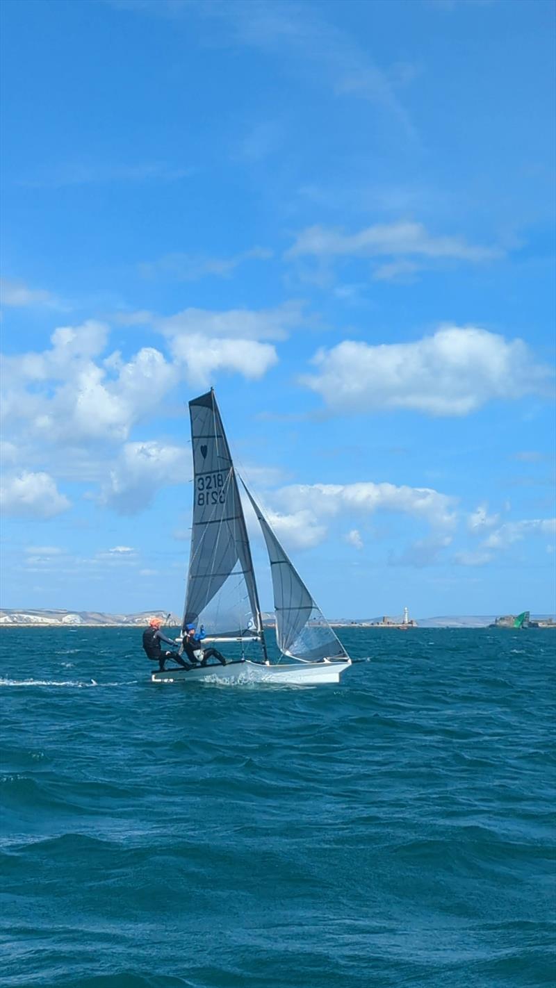 Zero Gravitas during the Cherub UK Nationals at Castle Cove photo copyright Aiden Alderson taken at Castle Cove Sailing Club and featuring the Cherub class