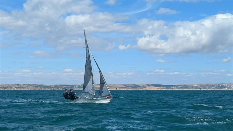 A&E during the Cherub UK Nationals at Castle Cove photo copyright Aiden Alderson taken at Castle Cove Sailing Club and featuring the Cherub class