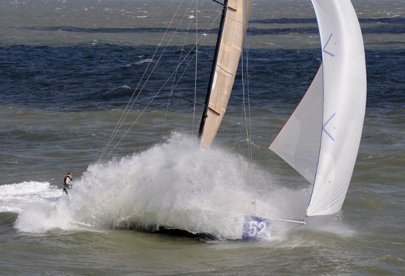 Roderick Knowles' Swish is the only Class40 still racing in the Sevenstar Round Britain and Ireland Race - photo © Rick Tomlinson / RORC