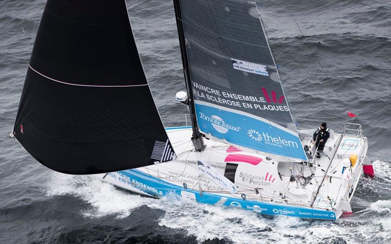 Thibaut Vauchel-Camus wins in the Class40 fleet in The Transat bakerly 2016 photo copyright Lloyd Images taken at  and featuring the Class 40 class