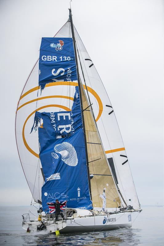 Phil Sharp finishes in The Transat bakerly 2016 photo copyright OC Sport taken at  and featuring the Class 40 class