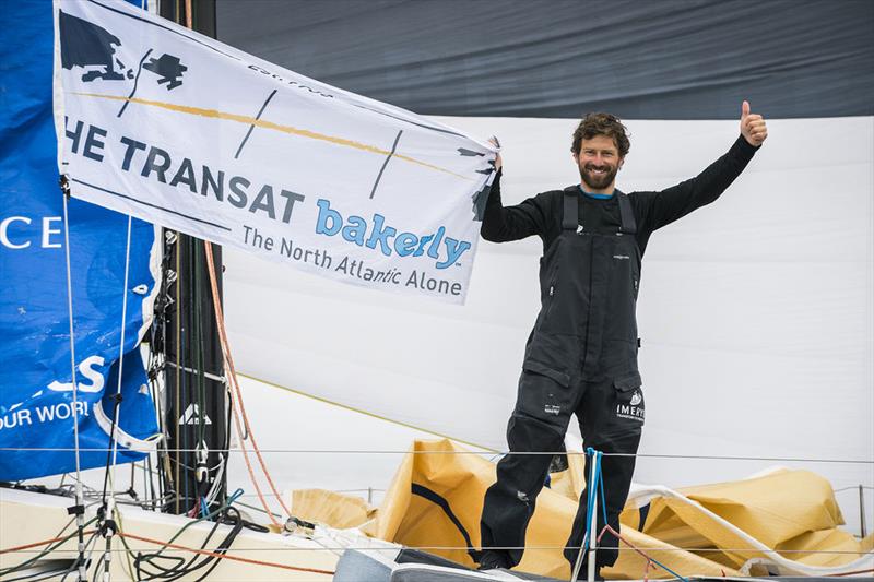 Phil Sharp finishes in The Transat bakerly 2016 photo copyright OC Sport taken at  and featuring the Class 40 class