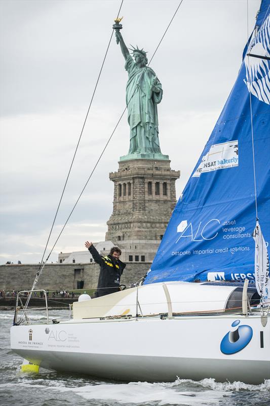 Phil Sharp finishes in The Transat bakerly 2016 photo copyright OC Sport taken at  and featuring the Class 40 class