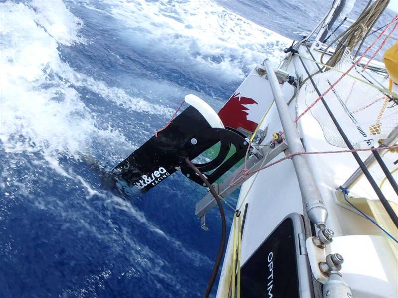 Hydro-generator problems for Phil Sharp in The Transat bakerly 2016 photo copyright PS Racing taken at  and featuring the Class 40 class