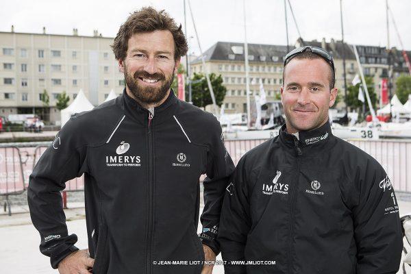 Phil Sharp and Pablo Santurde win the Normandy Channel Race 2017 photo copyright Jean-Marie Liot / www.jmliot.com / NCR2017 taken at  and featuring the Class 40 class