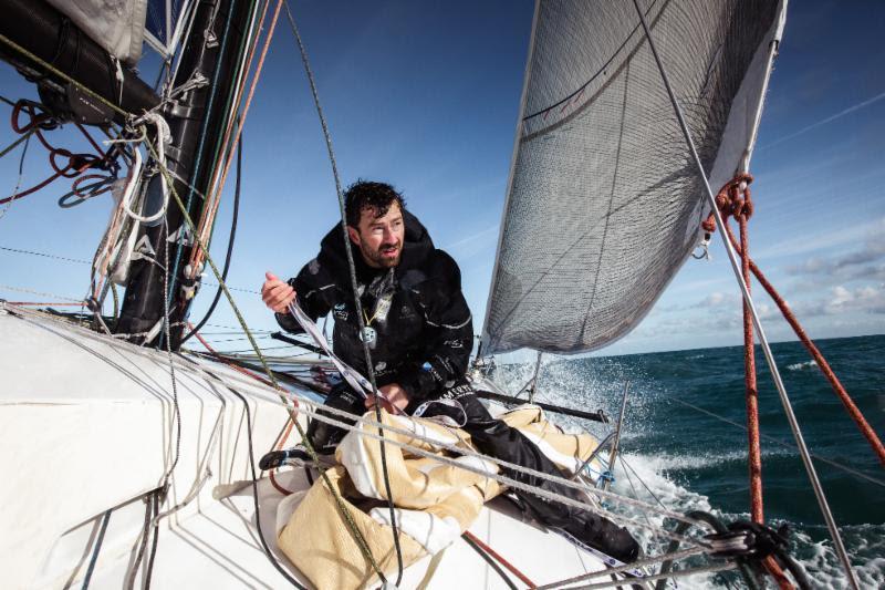 Jersey's Phil Sharp on Imerys currently leads the Class40 championship - photo © Andy Le Gresley 