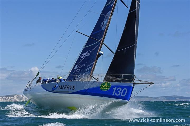Phil Sharp's Class40 finishes in second place in the Rolex Fastnet Race photo copyright Rick Tomlinson / www.rick-tomlinson.com taken at Royal Ocean Racing Club and featuring the Class 40 class