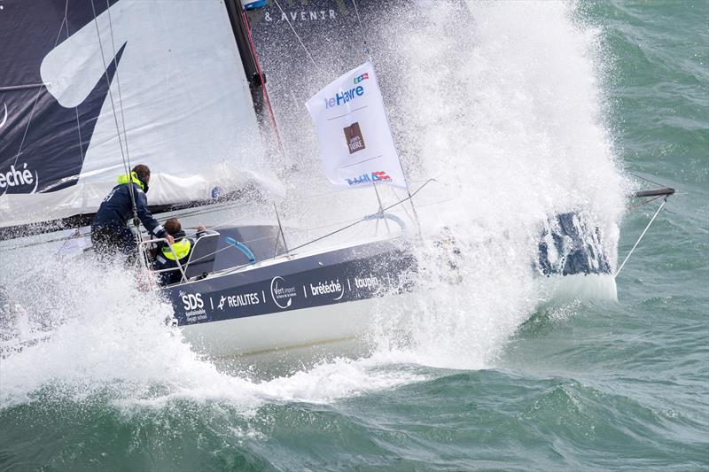 The Class 40 Aina Enfance & Avenir during the Transat Jacques Vabre 2017 - photo © Christophe Breschi / Aina