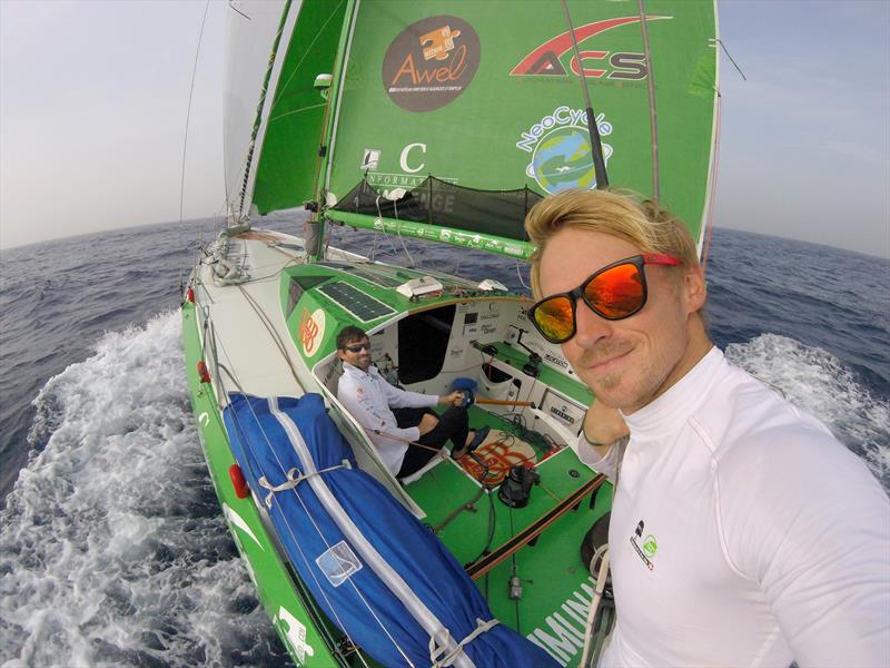 VandB skippers Maxime Sorel and Antoine Carpentier in the Transat Jacques Vabre - photo © TJV17