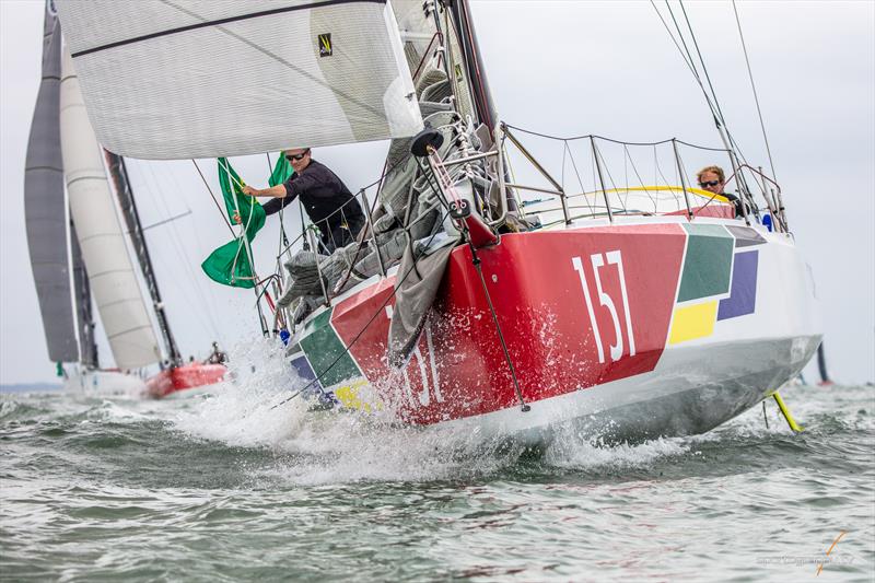 2019 Rolex Fastnet Race start photo copyright www.Sportography.tv taken at Royal Ocean Racing Club and featuring the Class 40 class