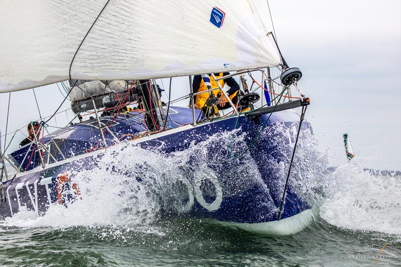 2019 Rolex Fastnet Race start photo copyright www.Sportography.tv taken at Royal Ocean Racing Club and featuring the Class 40 class