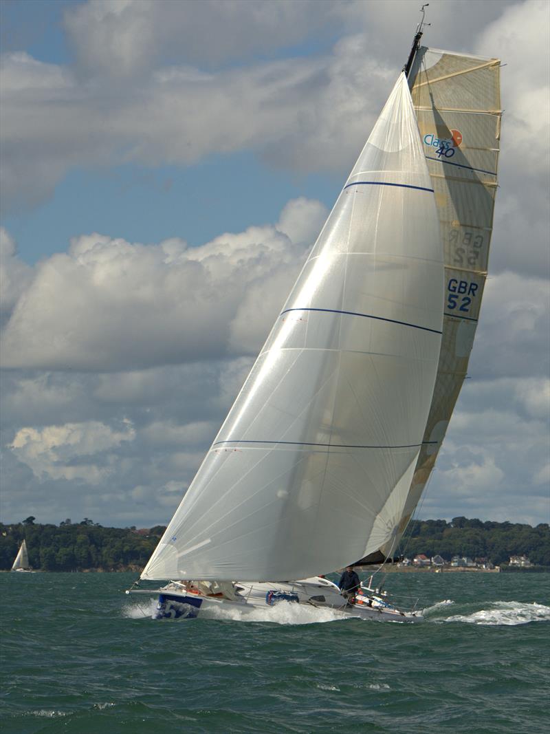 Theclass 40 Swish, sailed by Rod Knowles and Paul Peggs, during the SORC Poole and Back races photo copyright Team Concise taken at Solo Offshore Racing Club and featuring the Class 40 class