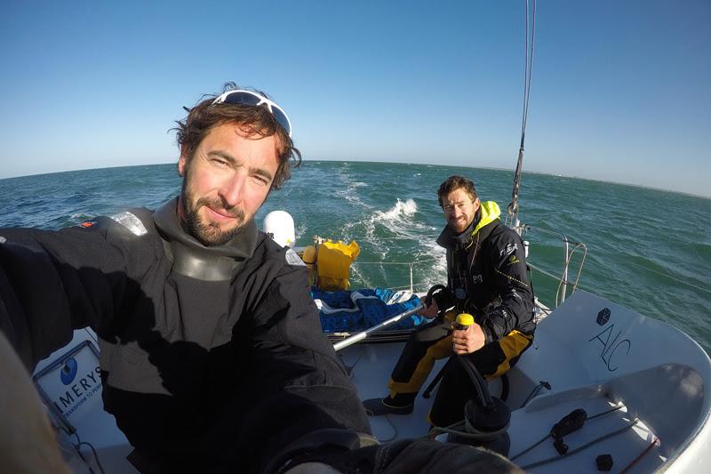 Form left: Julien Pulvé and Phil Sharp photo copyright Phil Sharp Racing taken at  and featuring the Class 40 class