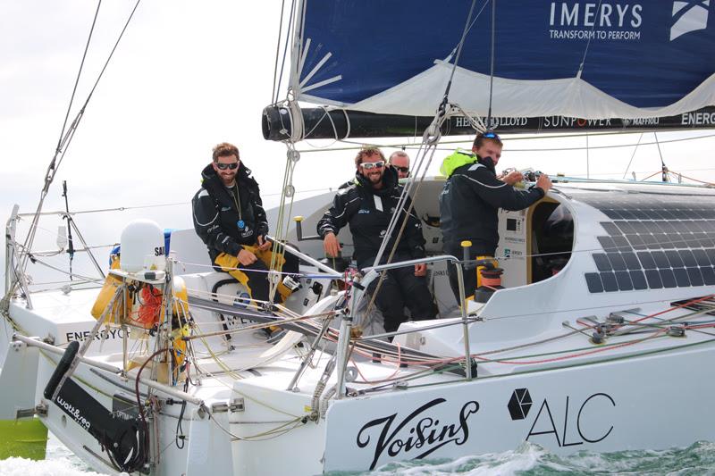 From left: Phil Sharp, Julien Pulvé, Pablo Santurdé, Sam Matson photo copyright Phil Sharp Racing taken at Royal Ocean Racing Club and featuring the Class 40 class