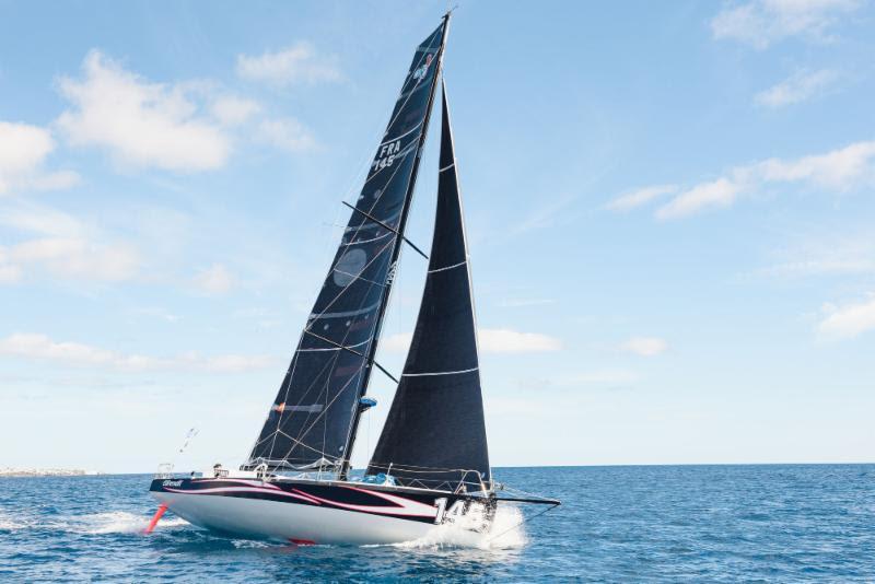 Day 3 - Catherine Pourre's Eärendil enjoying a battle with Hydra in the Class40 division - 2018 RORC Transatlantic Race photo copyright RORC taken at Royal Ocean Racing Club and featuring the Class 40 class