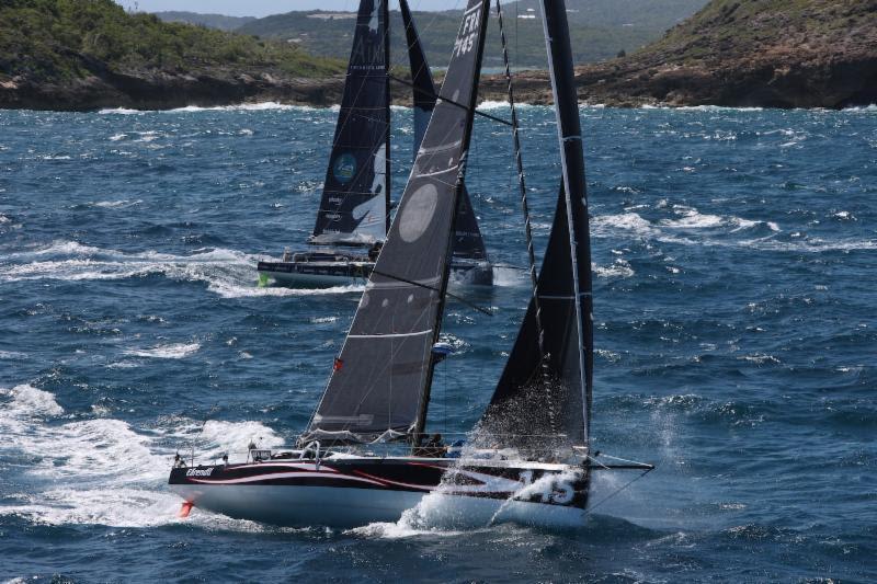 A battle royal is raging at the front of the Class40 fleet - RORC Caribbean 600, Day 2 photo copyright Tim Wright / www.photoaction.com taken at Royal Ocean Racing Club and featuring the Class 40 class