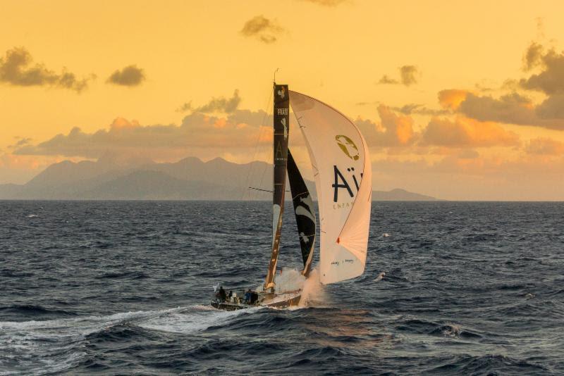 Sunset Redonda - Aymeric Chappellier's Aïna Enfance Et Avenir - 2019 RORC Caribbean 600 photo copyright RORC / Arthur Daniel taken at Royal Ocean Racing Club and featuring the Class 40 class