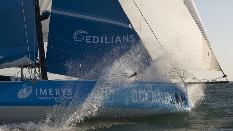 Phil Sharp is on standby to attempt the Around Isle of Wight world sailing speed record photo copyright Olivier Blanchet Photographi taken at Royal Yacht Squadron and featuring the Class 40 class