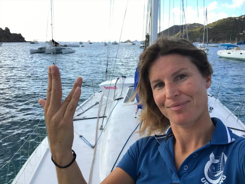 Morgane Ursault-Poupon, skipper of `UP SAILING, unis pour la planète` in the 2020 Pure Ocean Challenge photo copyright 2020 Pure Ocean Challenge taken at Yacht Club de France and featuring the Class 40 class