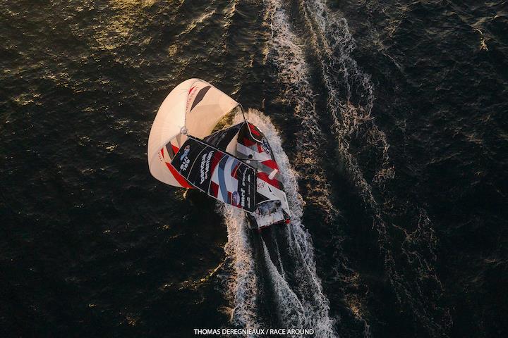 Class 40 racing action  - photo © Image courtesy of The Race Around/Thomas Deregnieaux