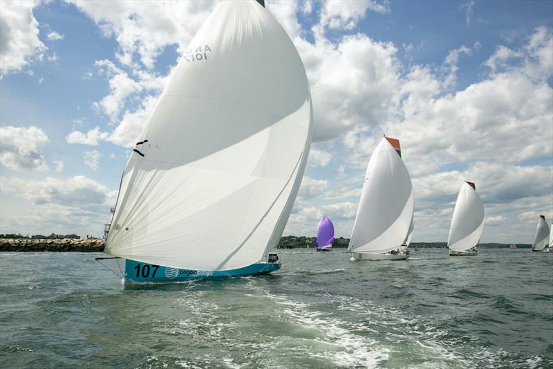 Class 40 racing action at the Atlantic Cup photo copyright Race Around/Billy Black taken at Southern Yacht Club and featuring the Class 40 class