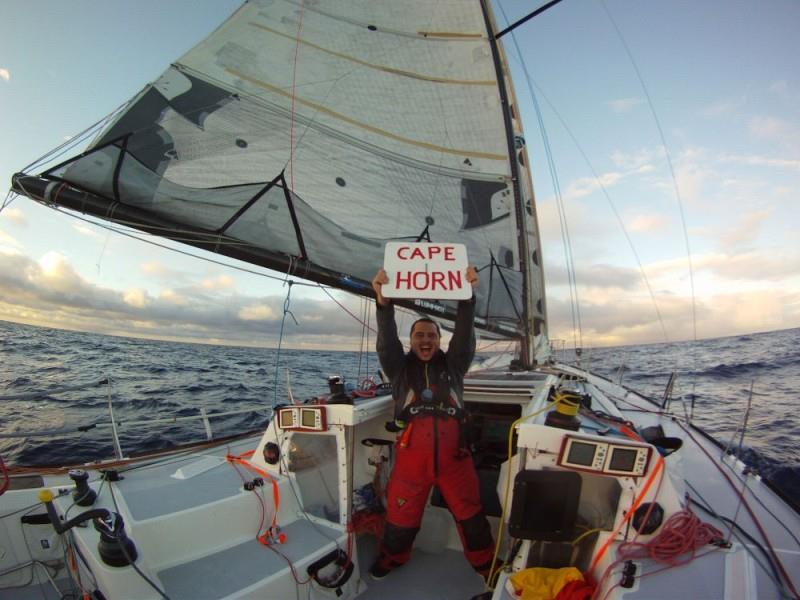 Pacific and Atlantic Oceans meet at Cape Horn photo copyright Global Solo Challenge taken at  and featuring the Class 40 class