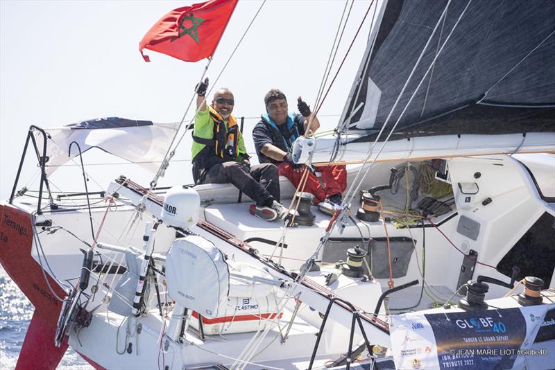 Moroccan team upwind in the Globe40 Race photo copyright Jean-Marie Liot taken at  and featuring the Class 40 class